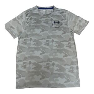 Old Navy Men's Active‎ Go-Dry Shirt Medium Camo Gray Athletic Gym Workout Tee
